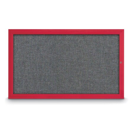 United Visual Products Hinge-less Radius Corkboard, 18"x24", Black Alum Frame/Ultramarine UVEB1824R-BLACK-ULTMAR
